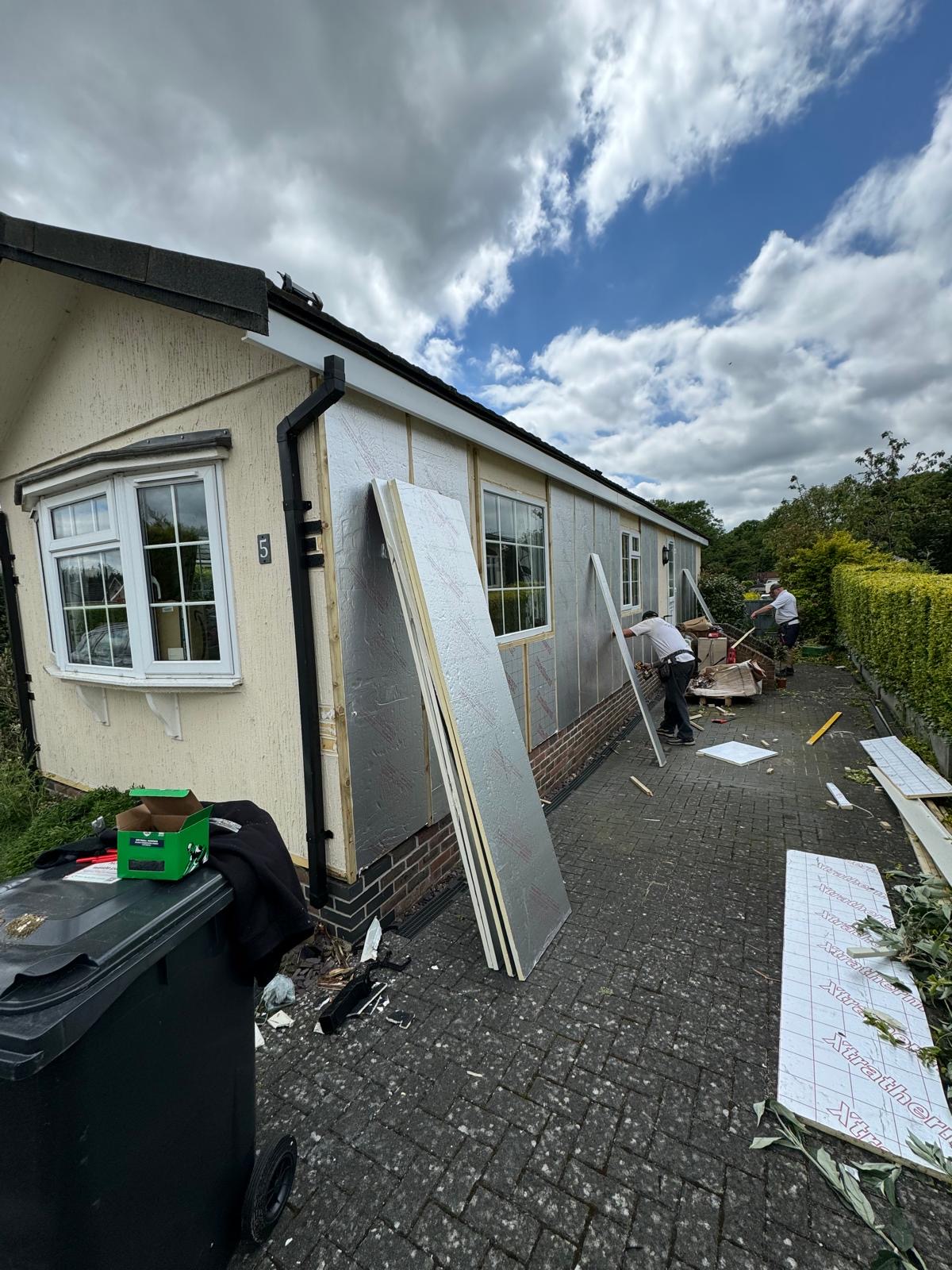 Cream cladding materials prepared on site